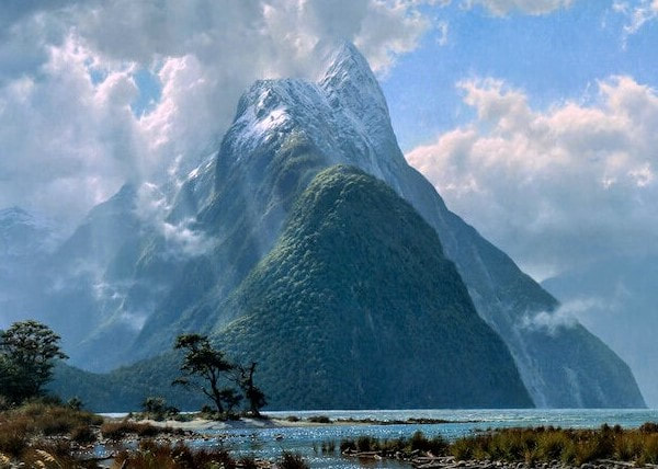 PAINTING A LANDSCAPE of MILFORD SOUND